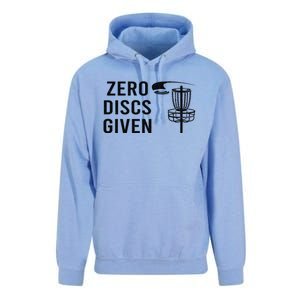 Disc Golf Funny Zero Discs Given Ii Funny Gift Unisex Surf Hoodie