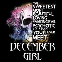 December Girl Funny Birthday Skull Woman Baby Bodysuit