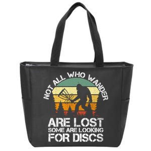 Disc Golf Funny Bigfoot Zip Tote Bag