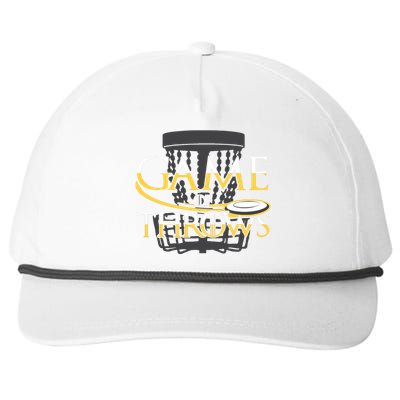 Disc Golf For Funny Frisbee Golf Tee Snapback Five-Panel Rope Hat