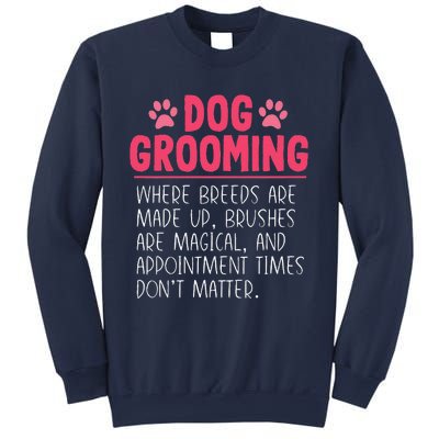 Dog Groomer Funny Breeds Joke Pet Grooming Puppy Care Sweatshirt