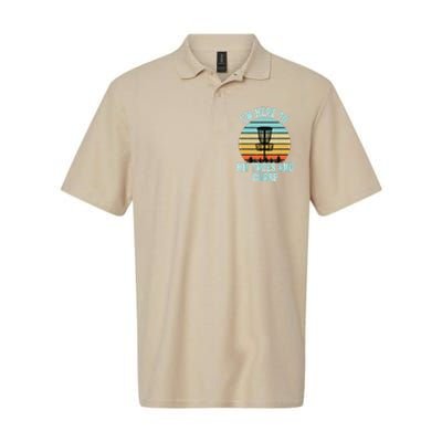 Disc Golf Funny Hit Trees And Curse Retro Disc Golf Gi T Softstyle Adult Sport Polo