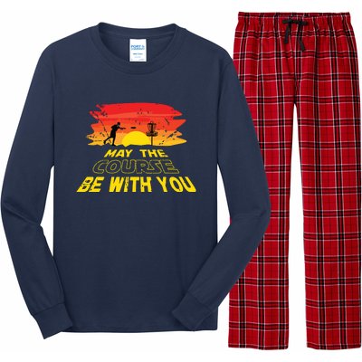 Disc Golf Frisbee Golf May The Course Be With Long Sleeve Pajama Set