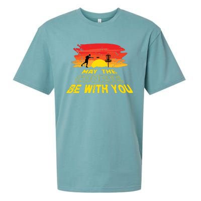 Disc Golf Frisbee Golf May The Course Be With Sueded Cloud Jersey T-Shirt