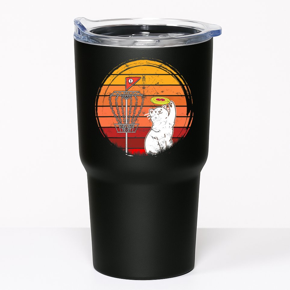 Disc Golf Frisbee Golf Disc Sport Players Cute Cat Lovers Tumbler