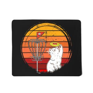 Disc Golf Frisbee Golf Disc Sport Players Cute Cat Lovers Mousepad