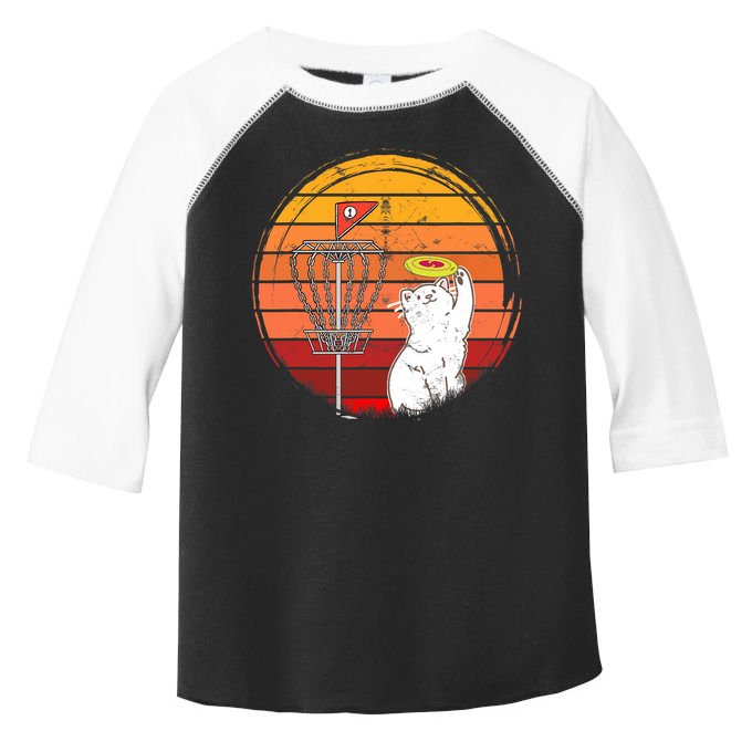 Disc Golf Frisbee Golf Disc Sport Players Cute Cat Lovers Toddler Fine Jersey T-Shirt