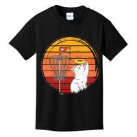 Disc Golf Frisbee Golf Disc Sport Players Cute Cat Lovers Kids T-Shirt