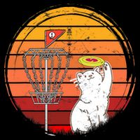 Disc Golf Frisbee Golf Disc Sport Players Cute Cat Lovers Kids T-Shirt