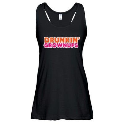 Drunkin Grownups Funny Parody Party Ladies Essential Flowy Tank