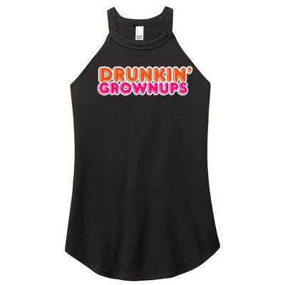 Drunkin Grownups Funny Parody Party Women’s Perfect Tri Rocker Tank