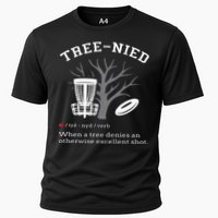 Disc Golf Funny Stupid Tree Treenied III Cooling Performance Crew T-Shirt