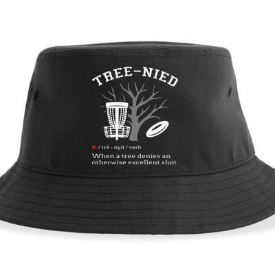 Disc Golf Funny Stupid Tree Treenied III Sustainable Bucket Hat