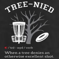 Disc Golf Funny Stupid Tree Treenied III Adult Drive Performance Visor