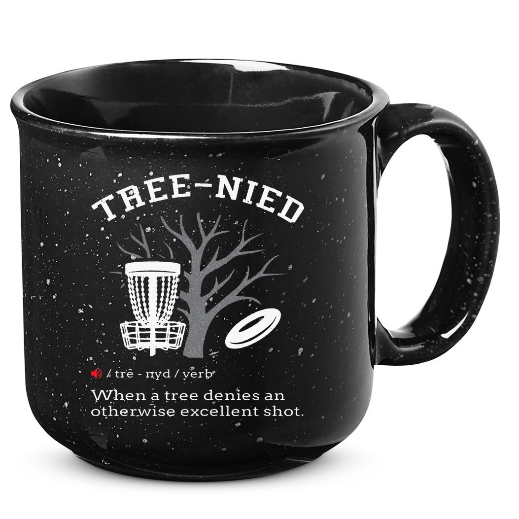Disc Golf Funny Stupid Tree Treenied III 15oz Campfire Ceramic Mug