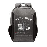 Disc Golf Funny Stupid Tree Treenied III Vector Backpack