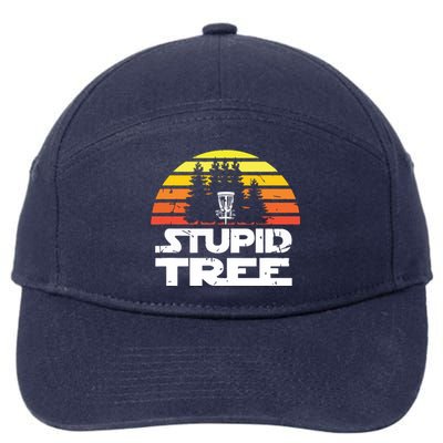 Disc Golf For Stupid Tree Frisbee Golf 7-Panel Snapback Hat