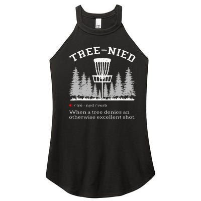 Disc Golf Funny Stupid Tree Tree Nied Iv Women’s Perfect Tri Rocker Tank