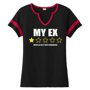 Divorce Gift For Men And Women Adult Humor My Ex Bad Review Gift Ladies Halftime Notch Neck Tee