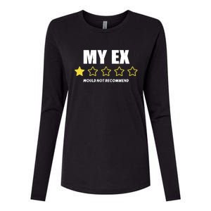 Divorce Gift For Men And Women Adult Humor My Ex Bad Review Gift Womens Cotton Relaxed Long Sleeve T-Shirt