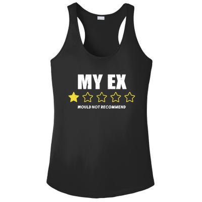 Divorce Gift For Men And Women Adult Humor My Ex Bad Review Gift Ladies PosiCharge Competitor Racerback Tank