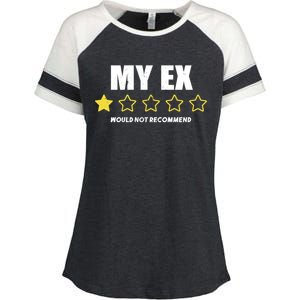 Divorce Gift For Men And Women Adult Humor My Ex Bad Review Gift Enza Ladies Jersey Colorblock Tee