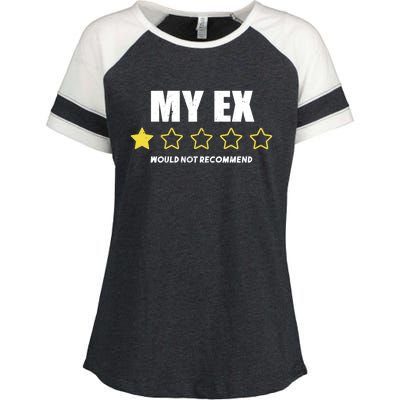 Divorce Gift For Men And Women Adult Humor My Ex Bad Review Gift Enza Ladies Jersey Colorblock Tee