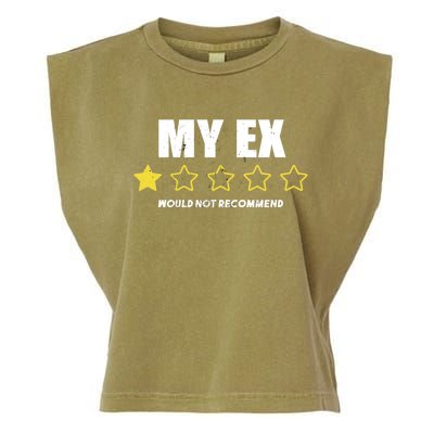 Divorce Gift For Men And Women Adult Humor My Ex Bad Review Gift Garment-Dyed Women's Muscle Tee