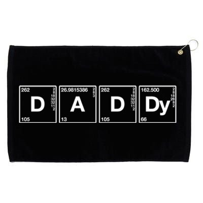 Daddy Gift Funny Sarcastic Family Science Dad Funny Gift Grommeted Golf Towel