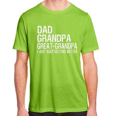 Dad Grandpa Great Grandpa Funny Fathers Day Grandpa Gift Adult ChromaSoft Performance T-Shirt