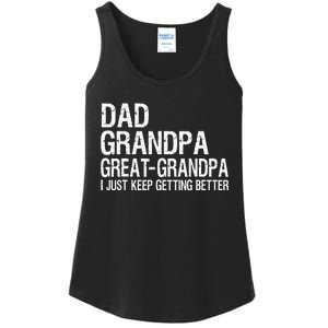 Dad Grandpa Great Grandpa Funny Fathers Day Grandpa Gift Ladies Essential Tank