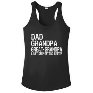 Dad Grandpa Great Grandpa Funny Fathers Day Grandpa Gift Ladies PosiCharge Competitor Racerback Tank