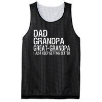 Dad Grandpa Great Grandpa Funny Fathers Day Grandpa Gift Mesh Reversible Basketball Jersey Tank