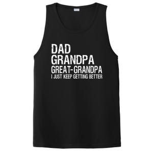 Dad Grandpa Great Grandpa Funny Fathers Day Grandpa Gift PosiCharge Competitor Tank