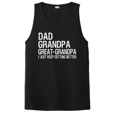 Dad Grandpa Great Grandpa Funny Fathers Day Grandpa Gift PosiCharge Competitor Tank