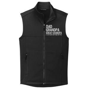 Dad Grandpa Great Grandpa Funny Fathers Day Grandpa Gift Collective Smooth Fleece Vest