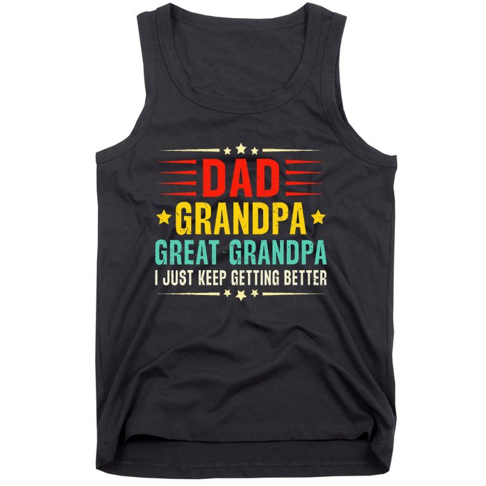 Dad Grandpa Great Grandpa Cool Tank Top