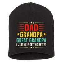 Dad Grandpa Great Grandpa Cool Short Acrylic Beanie