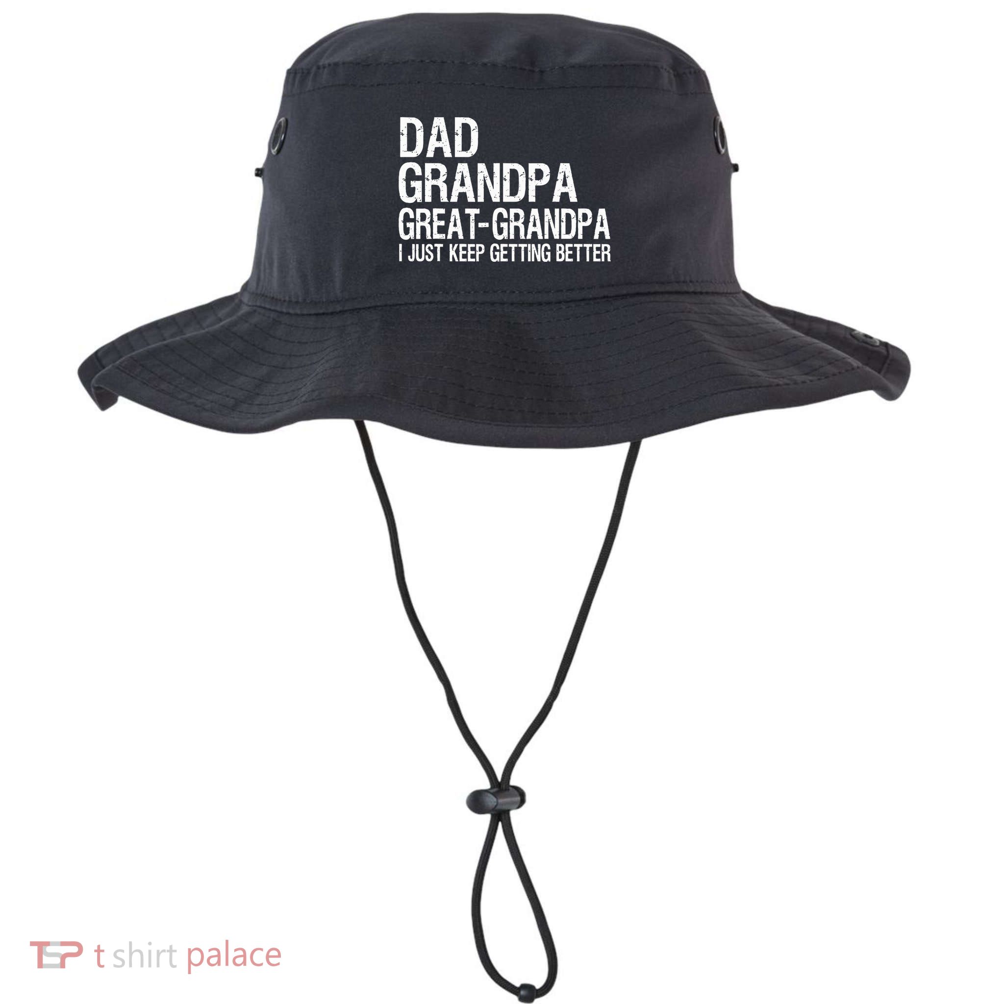 Dad Grandpa Great Grandpa Funny Fathers Day Grandpa Gift  Bucket Hat
