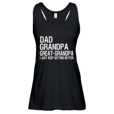 Dad Grandpa Great Grandpa Funny Fathers Day Grandpa Gift  Ladies Essential Flowy Tank