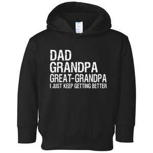 Dad Grandpa Great Grandpa Funny Fathers Day Grandpa Gift  Toddler Hoodie