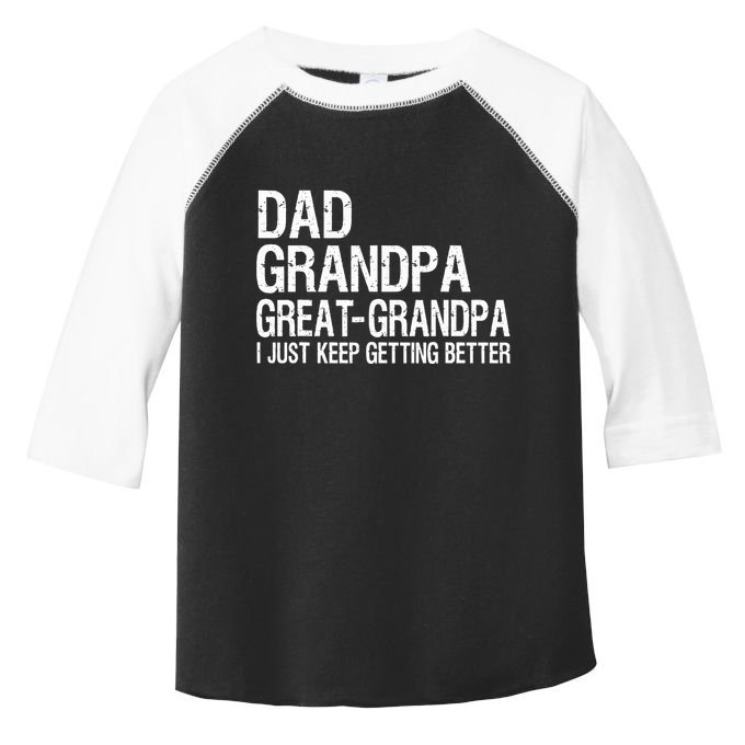 Dad Grandpa Great Grandpa Funny Fathers Day Grandpa Gift  Toddler Fine Jersey T-Shirt