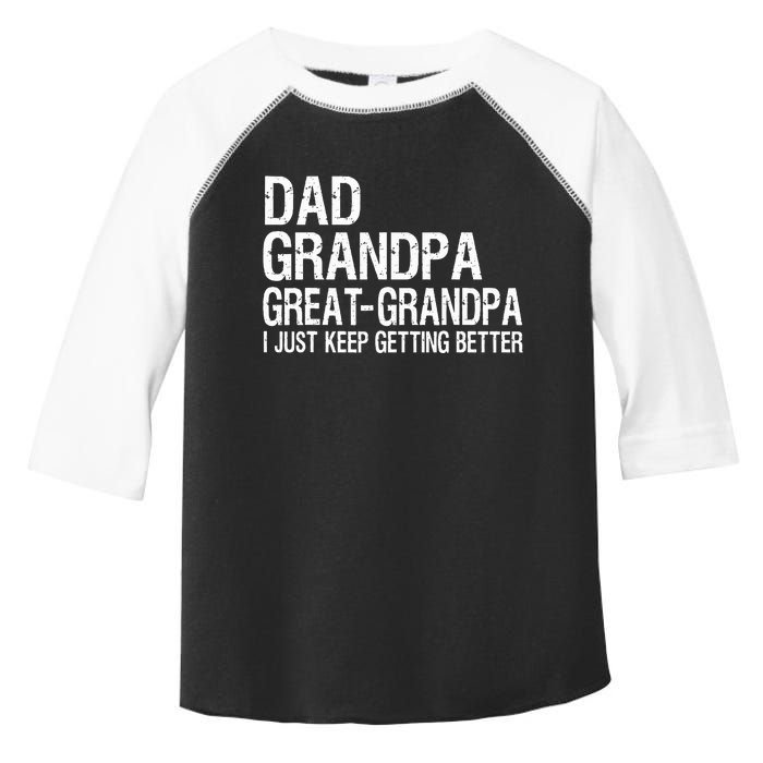 Dad Grandpa Great Grandpa Funny Fathers Day Grandpa Gift  Toddler Fine Jersey T-Shirt