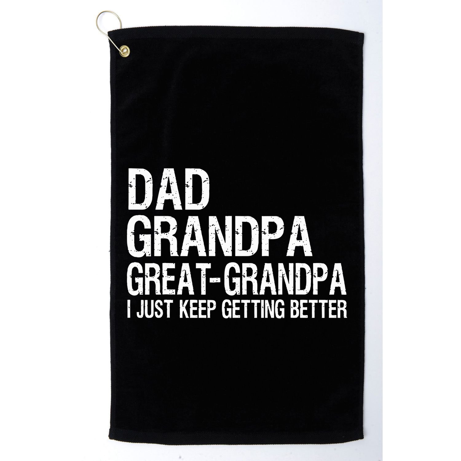Dad Grandpa Great Grandpa Funny Fathers Day Grandpa Gift  Golf Towel