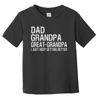 Dad Grandpa Great Grandpa Funny Fathers Day Grandpa Gift  Toddler T-Shirt