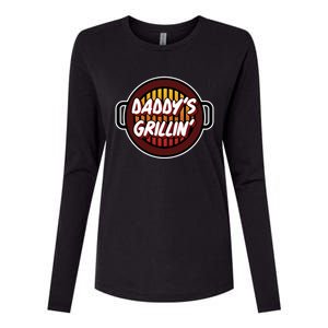 Daddy's Grillin' Gift Barbeque Party Gift Father's Day Gift Womens Cotton Relaxed Long Sleeve T-Shirt