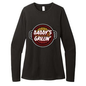 Daddy's Grillin' Gift Barbeque Party Gift Father's Day Gift Womens CVC Long Sleeve Shirt