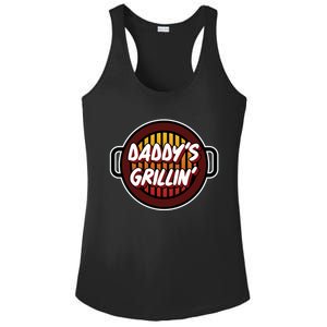 Daddy's Grillin' Gift Barbeque Party Gift Father's Day Gift Ladies PosiCharge Competitor Racerback Tank