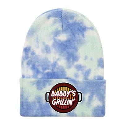 Daddy's Grillin' Gift Barbeque Party Gift Father's Day Gift Tie Dye 12in Knit Beanie