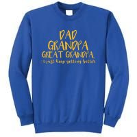 Dad Grandpa Great Grandpa I Just Keep Getting Better Funny Gift Sweatshirt